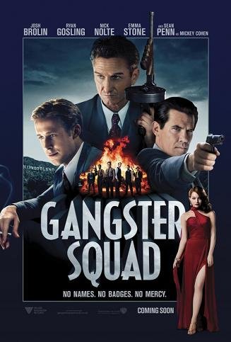 Imagen con el cartel de 'Gangster Squad (Brigada de Élite)'